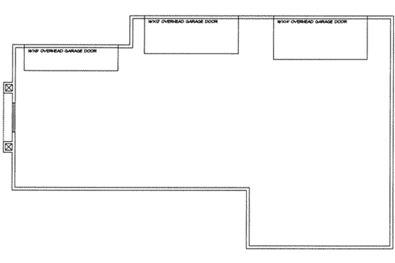 Floor Plan - Main Floor for Traditional House Plan #117-264, 0 bath