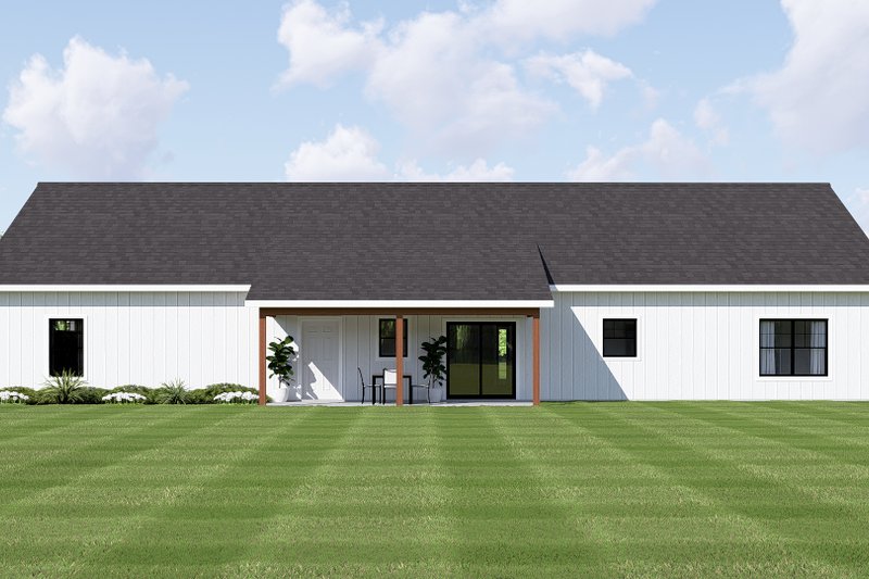 Architectural House Design - Exterior - Rear Elevation for Craftsman House Plan #1064-481 - 3 bed, 2.5 bath