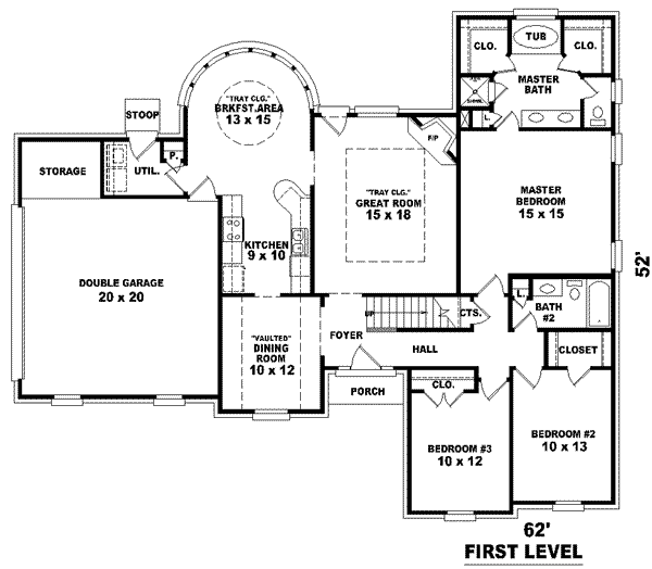 European Floor Plan - Main Floor Plan #81-876