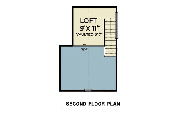 House Blueprint - Farmhouse Floor Plan - Upper Floor Plan #1070-264