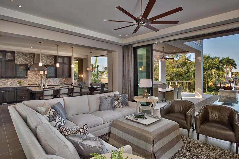 Architectural House Design - Interior - Family Room 1 for Contemporary House Plan #930-20 - 3 bed, 4 bath