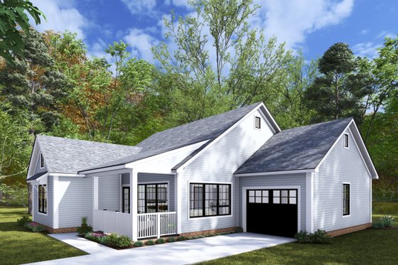 Exterior - Other Elevation for Cottage House Plan #513-2266 - 2 bed, 2 bath