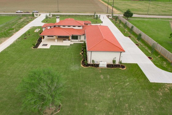 Exterior - Rear Elevation for Mediterranean House Plan #1110-34 - 3 bed, 3 bath