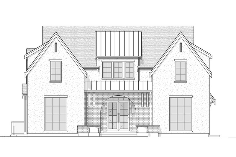 Dream House Plan - Exterior - Front Elevation 5 for European House Plan #1114-13 - 4 bed, 3.5 bath