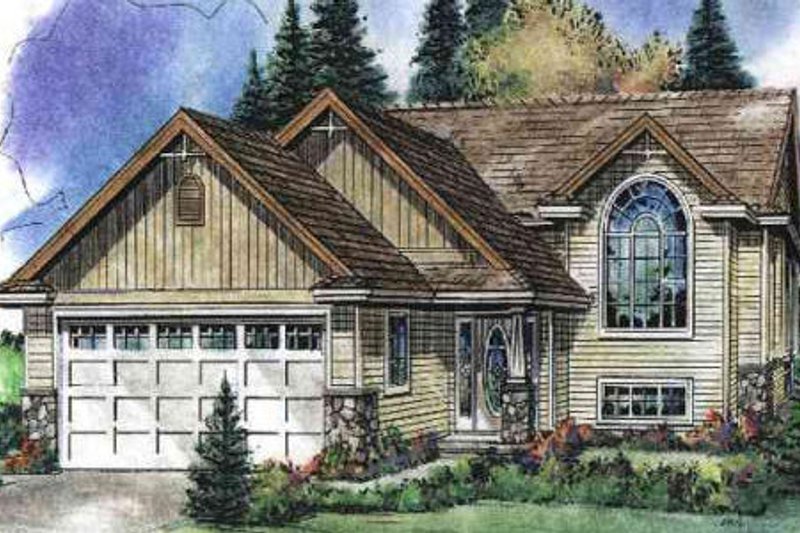 Bungalow Style House Plan - 3 Beds 3 Baths 1351 Sq/Ft Plan #18-9539