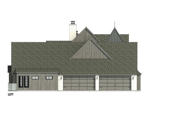 Exterior - Other Elevation for Tudor House Plan #1096-2 - 4 bed, 4.5 bath