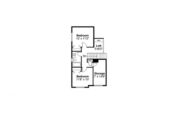 Floor Plan - Upper Floor Plan #124-595