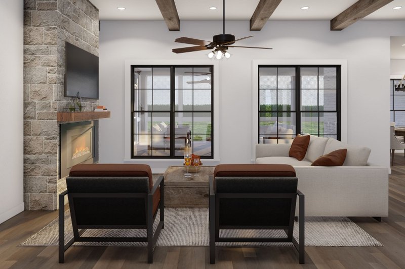 Dream House Plan - Interior - Family Room for Traditional House Plan #923-394 - 3 bed, 2.5 bath