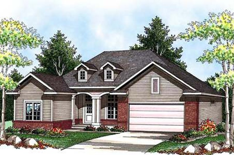 Dream House Plan - Traditional Exterior - Front Elevation Plan #70-913
