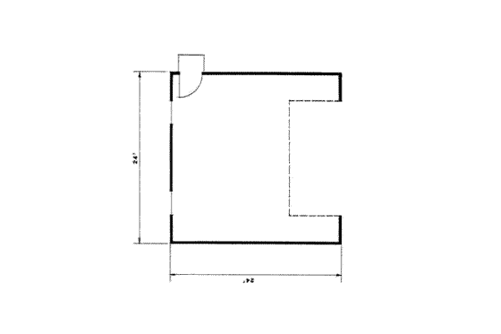 Floor Plan - Main Floor for Traditional House Plan #116-139, 0 bath