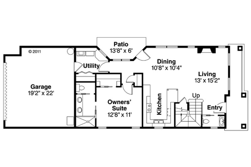 House Plan Design - Floor Plan - Main Floor House Plan #124-878 - 3 bed, 2.5 bath