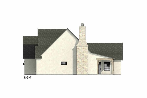 Exterior - Other Elevation for European House Plan #1096-83 - 4 bed, 3 bath