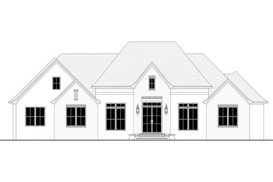 Exterior - Front Elevation 1 for Farmhouse House Plan #430-295 - 5 bed, 3.5 bath