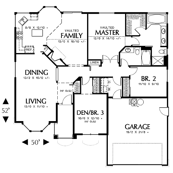 House Plan Design - Traditional Floor Plan - Main Floor Plan #48-406