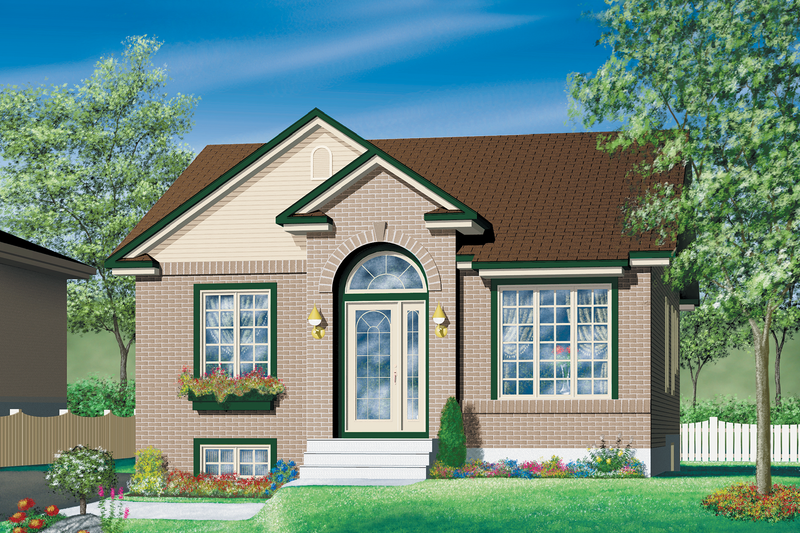 Architectural House Design - Traditional Exterior - Front Elevation Plan #25-167