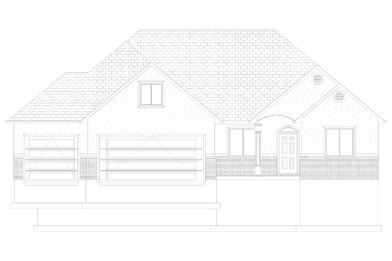 Exterior - Front Elevation 3 for Traditional House Plan #1060-46 - 3 bed, 2.5 bath