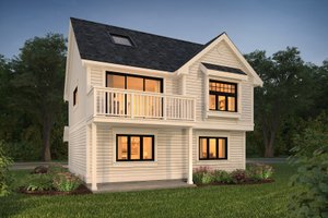 Home Plan - Country Exterior - Front Elevation Plan #47-1079