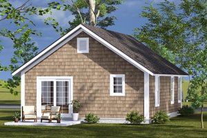 Exterior - Other Elevation 2 for Cottage House Plan #513-2301 - 2 bed, 2 bath