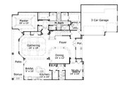 European Style House Plan - 4 Beds 3 Baths 3760 Sq/Ft Plan #411-405 