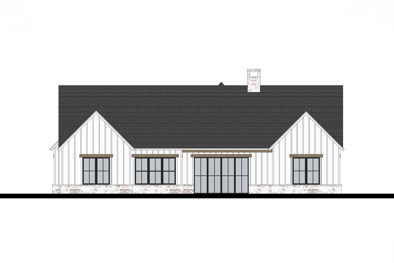 Dream House Plan - Exterior - Rear Elevation for Farmhouse House Plan #1103-5 - 4 bed, 3 bath