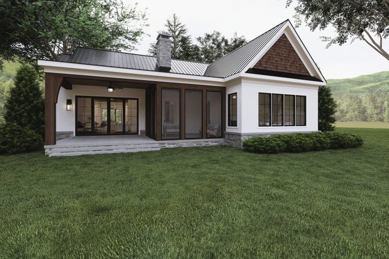 Home Plan - Exterior - Rear Elevation for Farmhouse House Plan #1094-32 - 3 bed, 2 bath