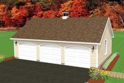 Traditional Style House Plan - 0 Beds 0 Baths 864 Sq/Ft Plan #75-212 