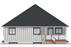 Exterior - Rear Elevation for Farmhouse House Plan #126-252 - 5 bed, 3 bath