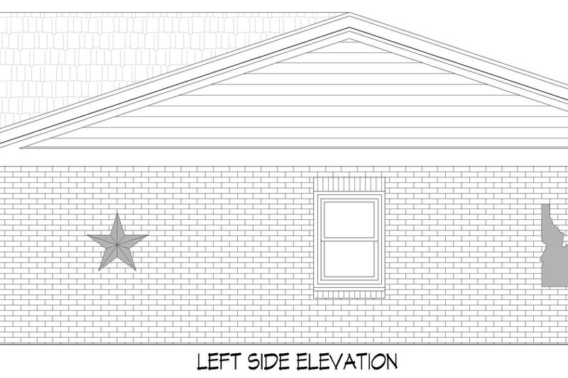 Home Plan - Exterior - Other Elevation for Country House Plan #932-1271, 1 bath