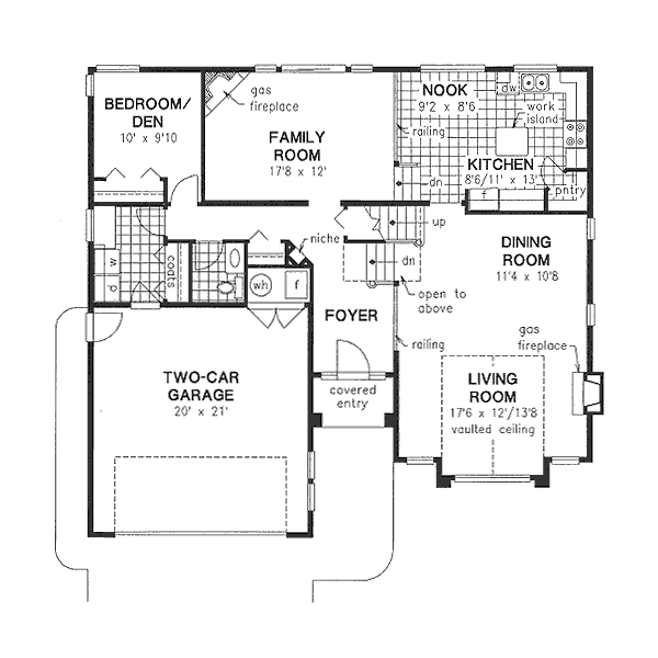 House Design - European Floor Plan - Main Floor Plan #18-9530