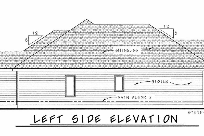Home Plan - Exterior - Other Elevation for Ranch House Plan #20-1869 - 3 bed, 2 bath