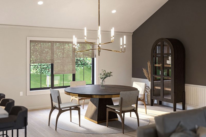 House Design - Interior - Dining Room for Barndominium House Plan #455-489 - 2 bed, 1 bath