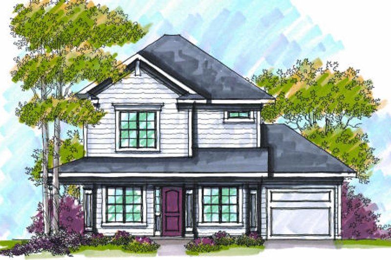 Dream House Plan - Bungalow Exterior - Front Elevation Plan #70-969