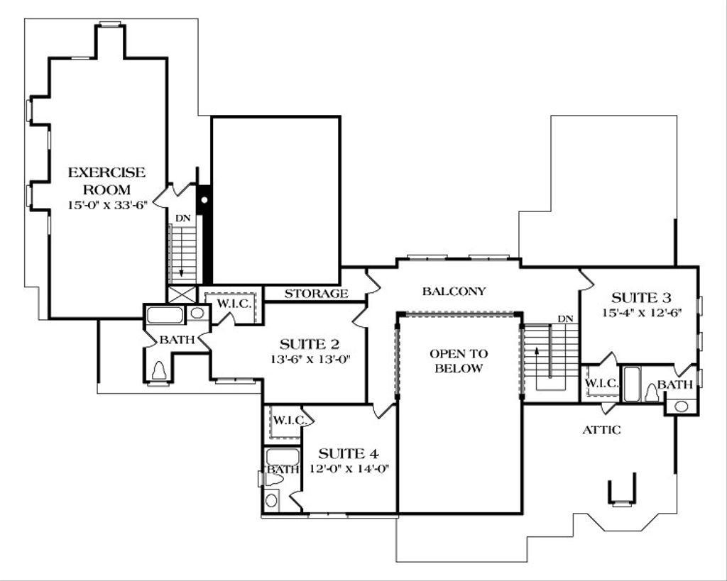 European Style House Plan - 5 Beds 5.5 Baths 6414 Sq/Ft Plan #453-21 ...