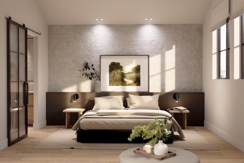 House Blueprint - Interior - Master Bedroom 1 for Farmhouse House Plan #1114-15 - 5 bed, 5.5 bath