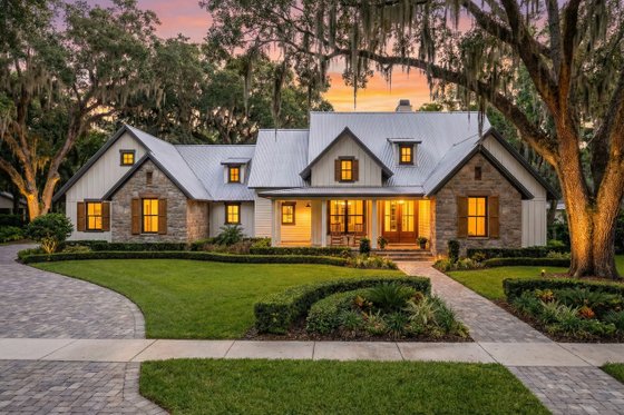 Exterior - Front Elevation 3 for Cottage House Plan #120-269 - 3 bed, 2.5 bath