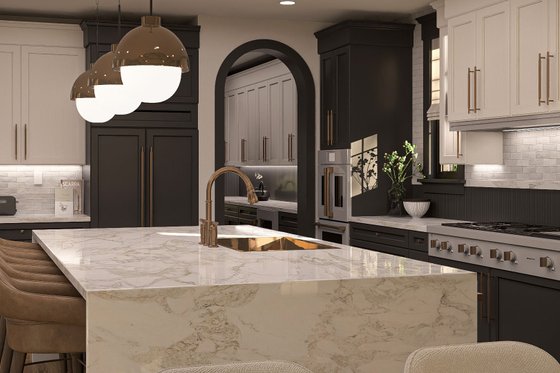 Interior - Kitchen 1 for Colonial House Plan #455-388 - 5 bed, 4.5 bath