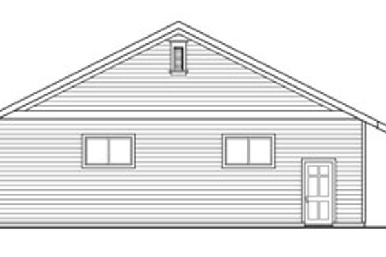 Exterior - Other Elevation for Traditional House Plan #124-791, 1 bath