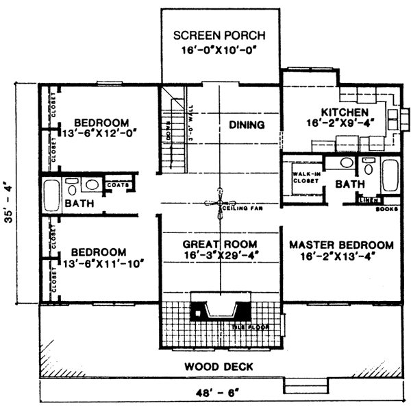 Ranch Floor Plan - Main Floor Plan #10-225