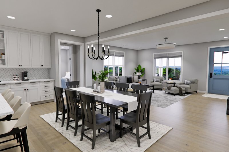 Dream House Plan - Interior - Dining Room for Farmhouse House Plan #51-1280 - 4 bed, 3.5 bath
