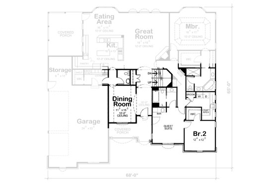 Floor Plan - Other Floor for European House Plan #20-1822 - 3 bed, 3 bath