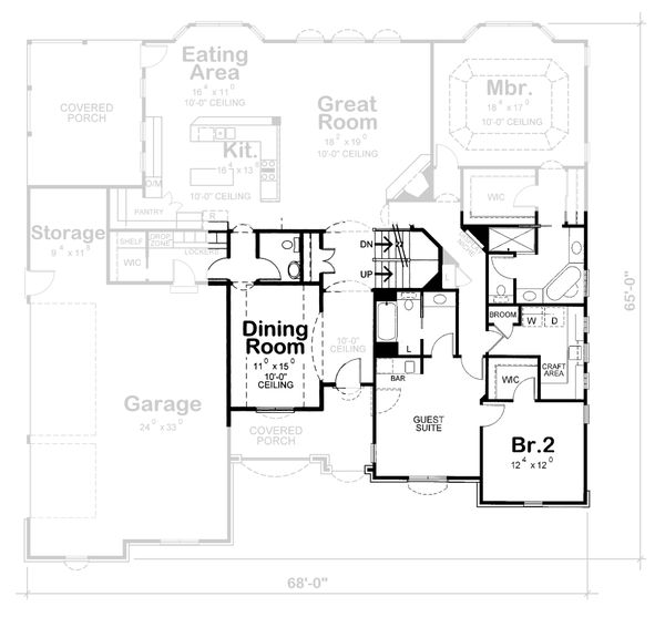 Home Plan - European Floor Plan - Other Floor Plan #20-1822