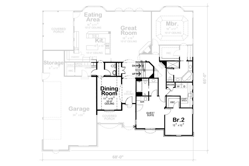 Home Plan - Floor Plan - Other Floor for European House Plan #20-1822 - 3 bed, 3 bath