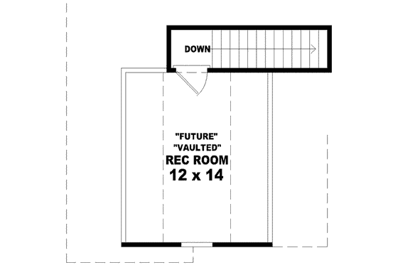 Floor Plan - Other Floor for European House Plan #81-741 - 3 bed, 2 bath