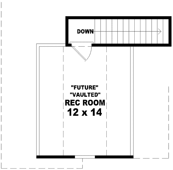 Floor Plan - Other Floor for European House Plan #81-741 - 3 bed, 2 bath