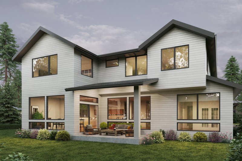 Home Plan - Traditional Exterior - Rear Elevation Plan #1066-170