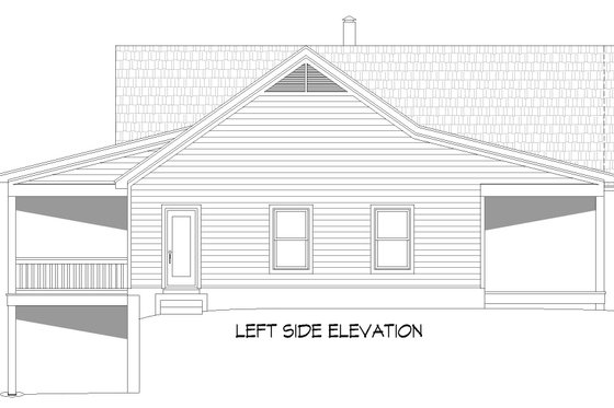 Exterior - Other Elevation 1 for Country House Plan #932-361 - 2 bed, 2.5 bath
