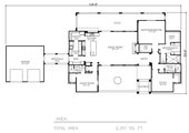 Adobe / Southwestern Style House Plan - 3 Beds 3 Baths 2357 Sq/Ft Plan #140-191 