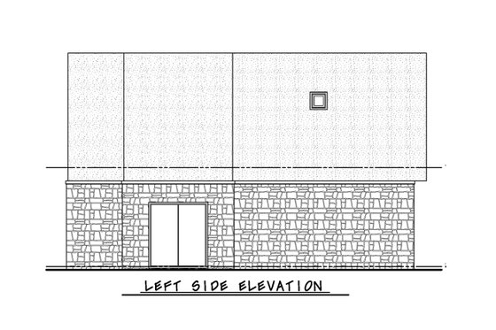 Exterior - Other Elevation 3 for Modern House Plan #20-2540 - 1 bed, 1.5 bath