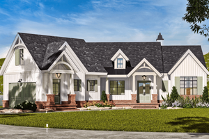 Craftsman Exterior - Front Elevation Plan #119-457