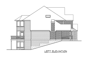 Exterior - Other Elevation 1 for Country House Plan #132-146 - 4 bed, 3.5 bath